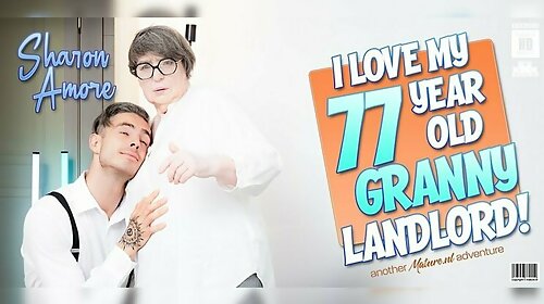 Toyboy Student 18+ Gets Caught By His 77 Year Old Anal Loving Granny Landlord Sharon Amore Jerking Off